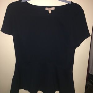 Banana republic navy fitted blouse medium